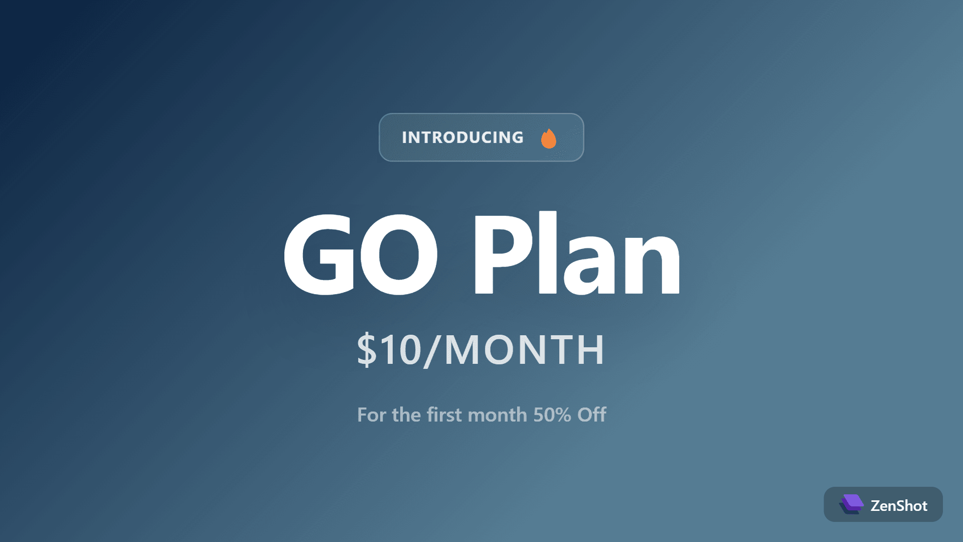 Introducing the Go Plan: $10 for 100 Credits